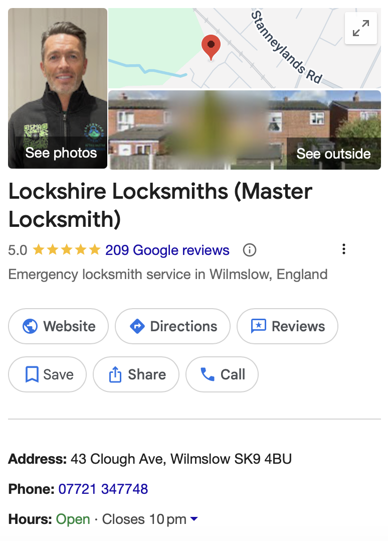 Lockshire Locksmiths Reviews on Google